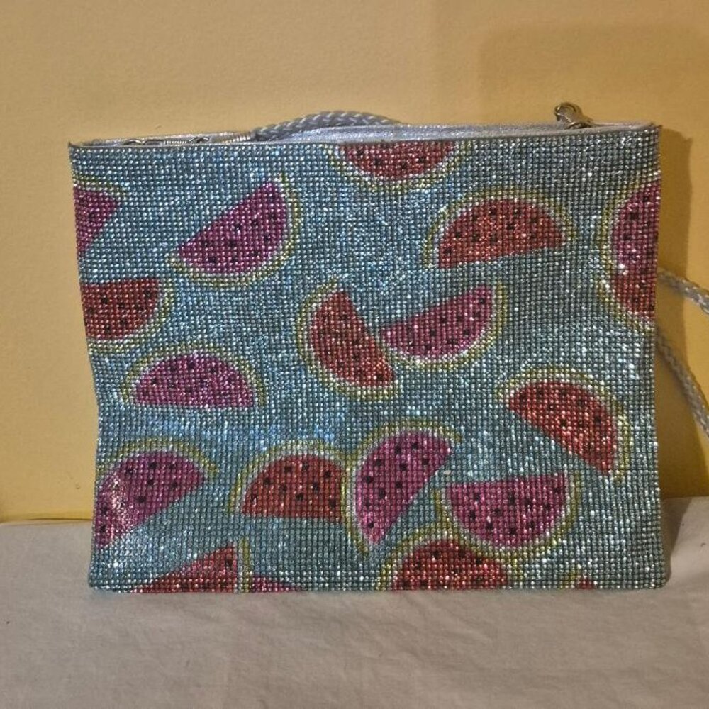 Watermelon bag with short strap